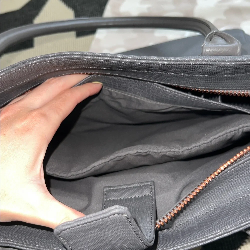 Dagne Dover Graphite Grey Signature Tote Bag